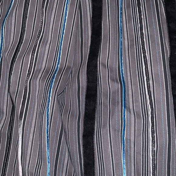 Talbots 4 Velvet Stripes on Off-Black Full Skirt Semi-Formal Evening Wear. NWT - Picture 4 of 7